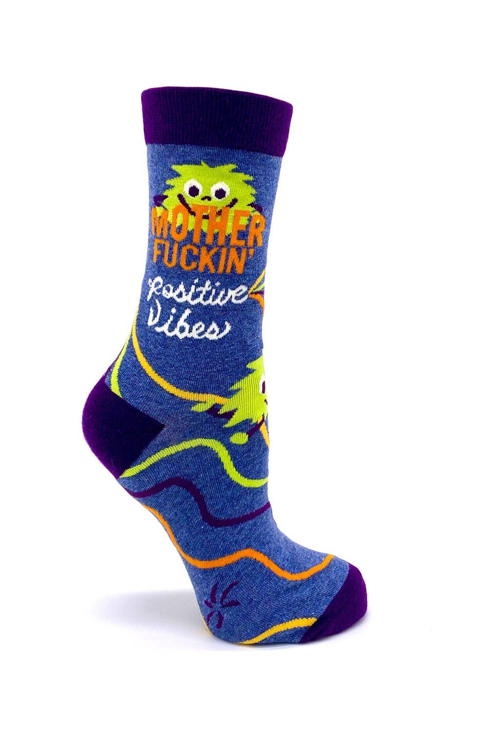 Mother Fuckin' Positive Vibes Women's Crew Socks