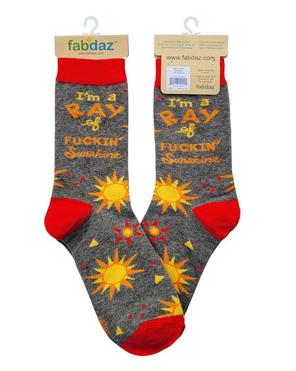 I'm a Ray of Fuckin' Sunshine Women's Crew Socks