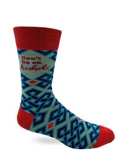 Don't Be An Asshole Men's Novelty Crew Socks