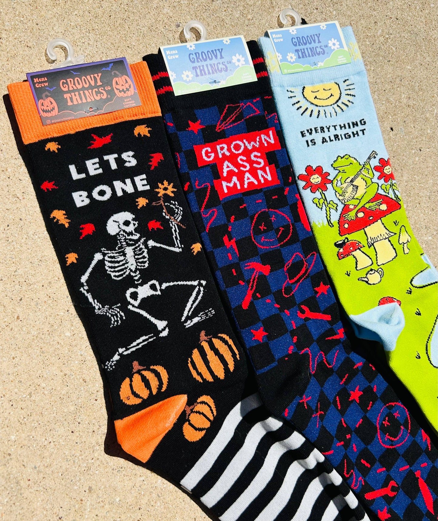 Let's Bone Men's Crew Socks