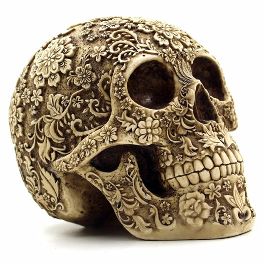 Skull Bone Skeletons Flower Ornament