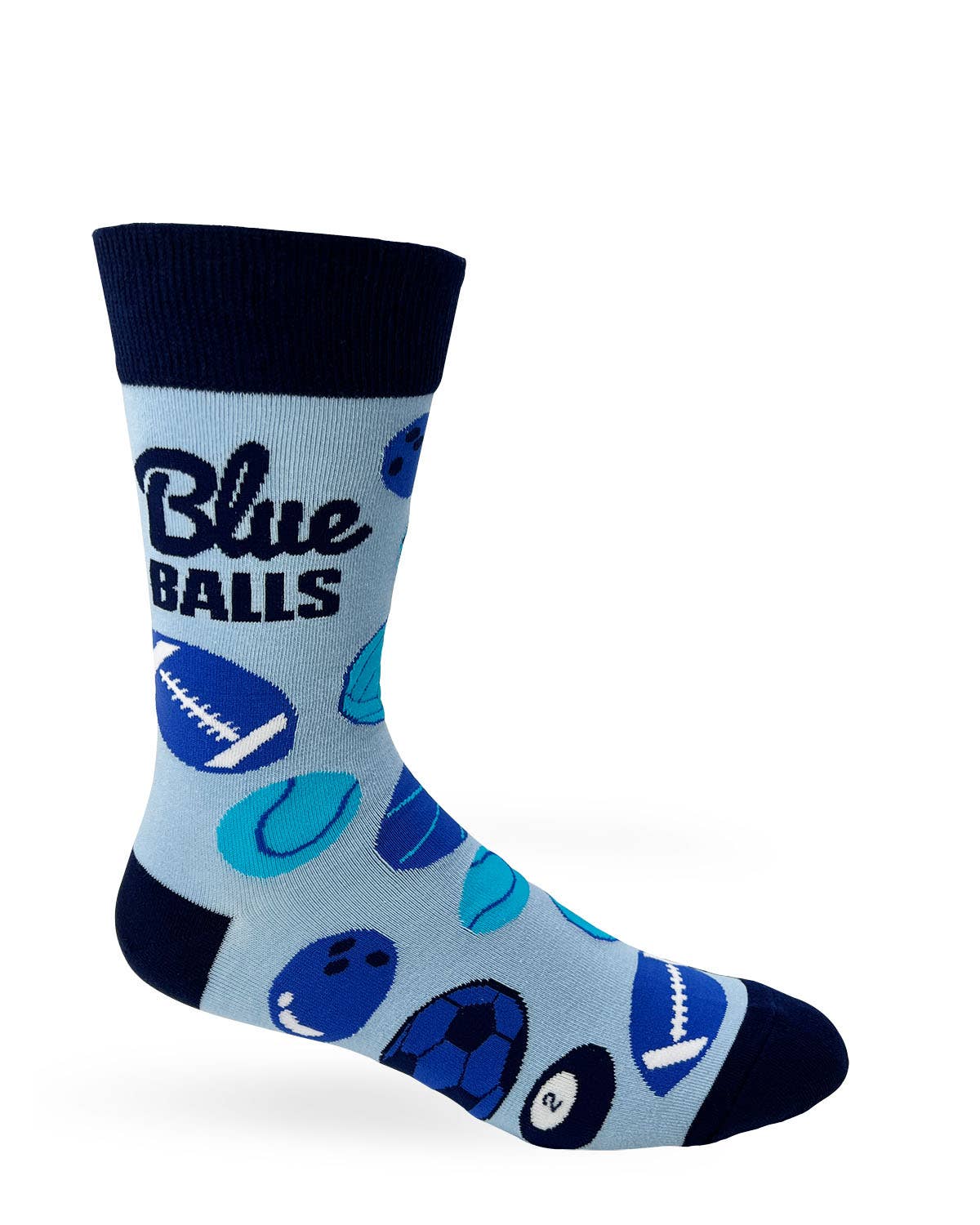 Blue Balls Men's Novelty Crew Socks