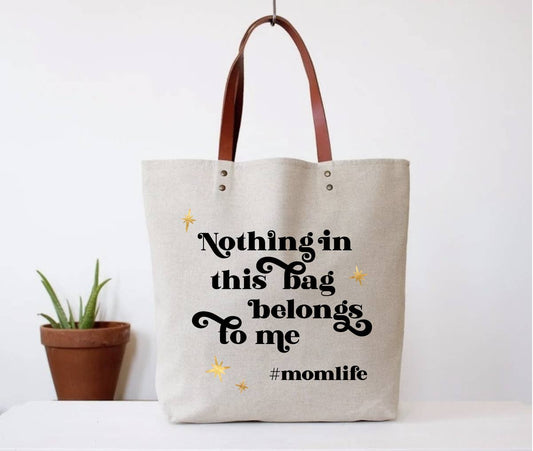 Hashtag Mom Life Tote Bag (spring, mothers day, gifts