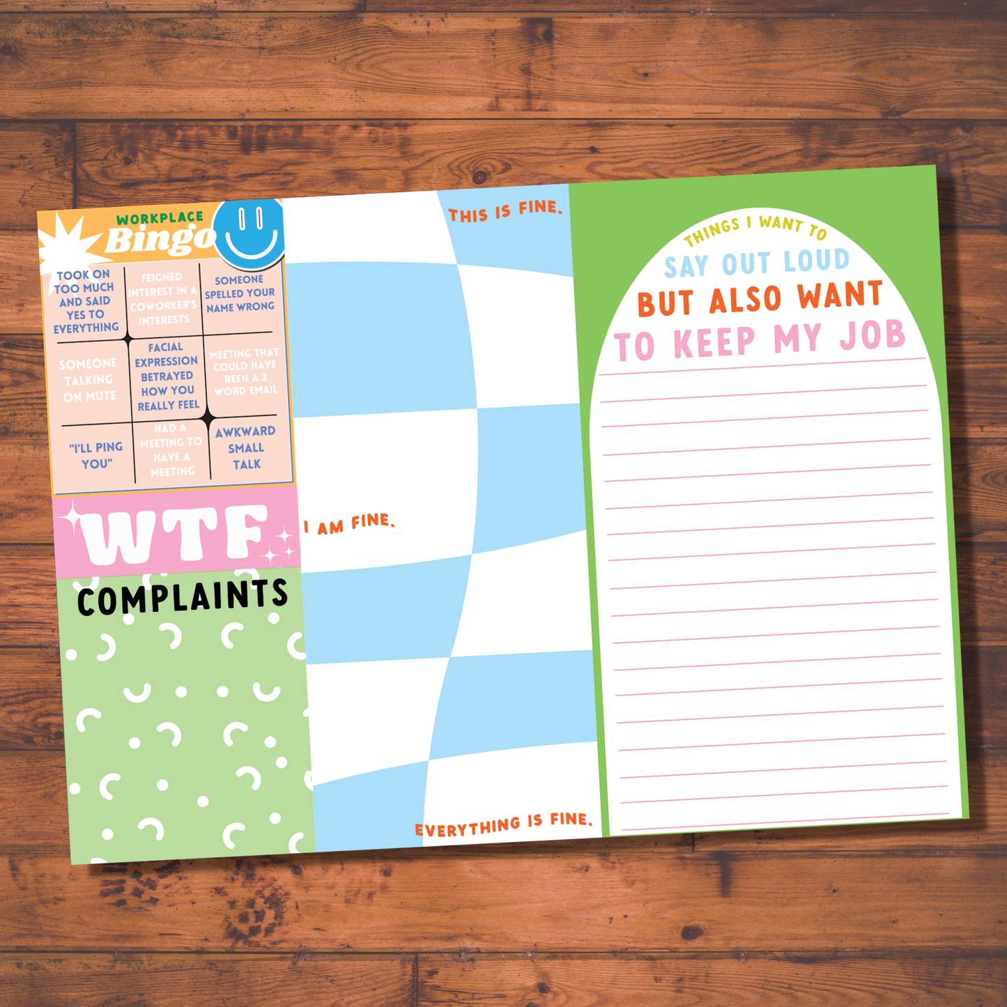 Work Sucks Notepad (funny, gift)