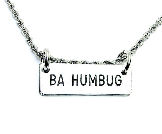 Ba Humbug  Christmas Necklace Funny