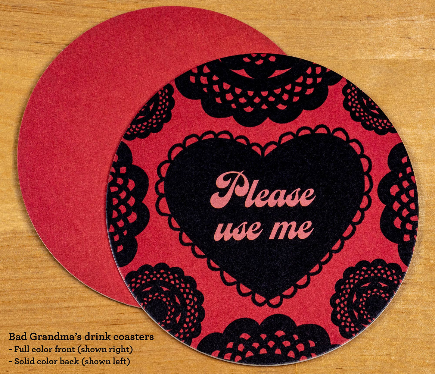 Please Use Me drink coasters - 10 coaster set