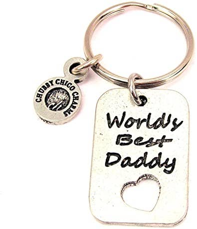 World's Best Daddy Key Chain  fathers day gift idea