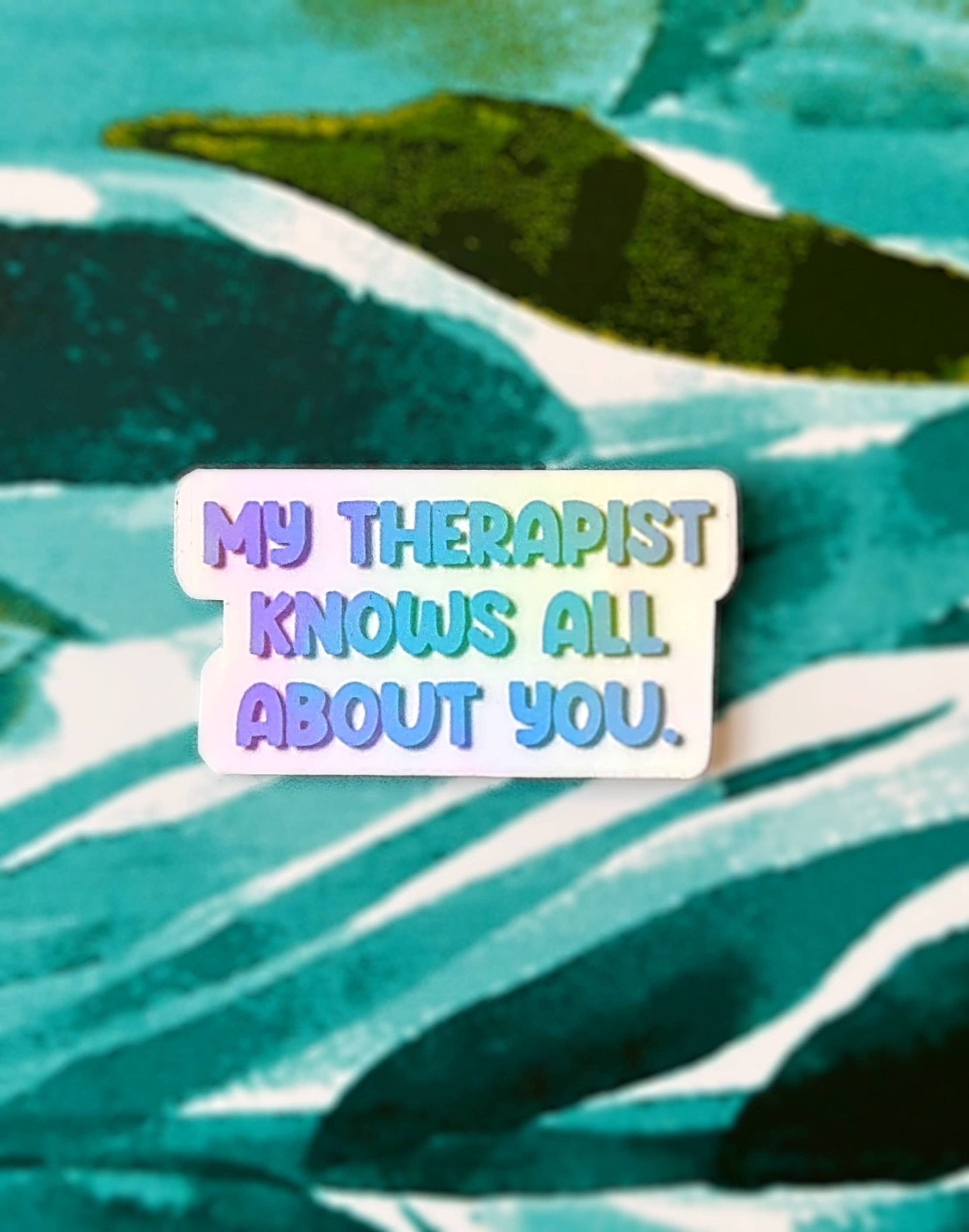 Funny Therapist Mental Health Matters Sticker - Anxiety