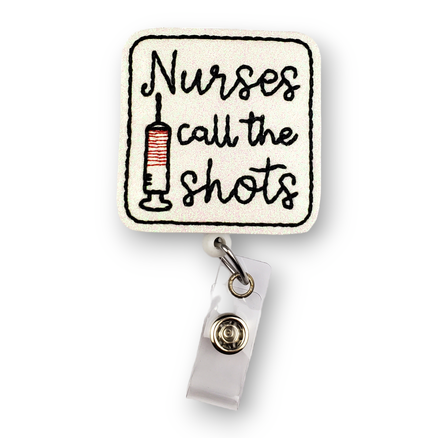 Nurses Call the Shots Badge Pal